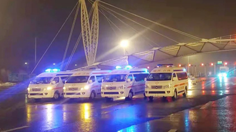 北汽集團(tuán)負(fù)壓救護(hù)車奔赴吉林